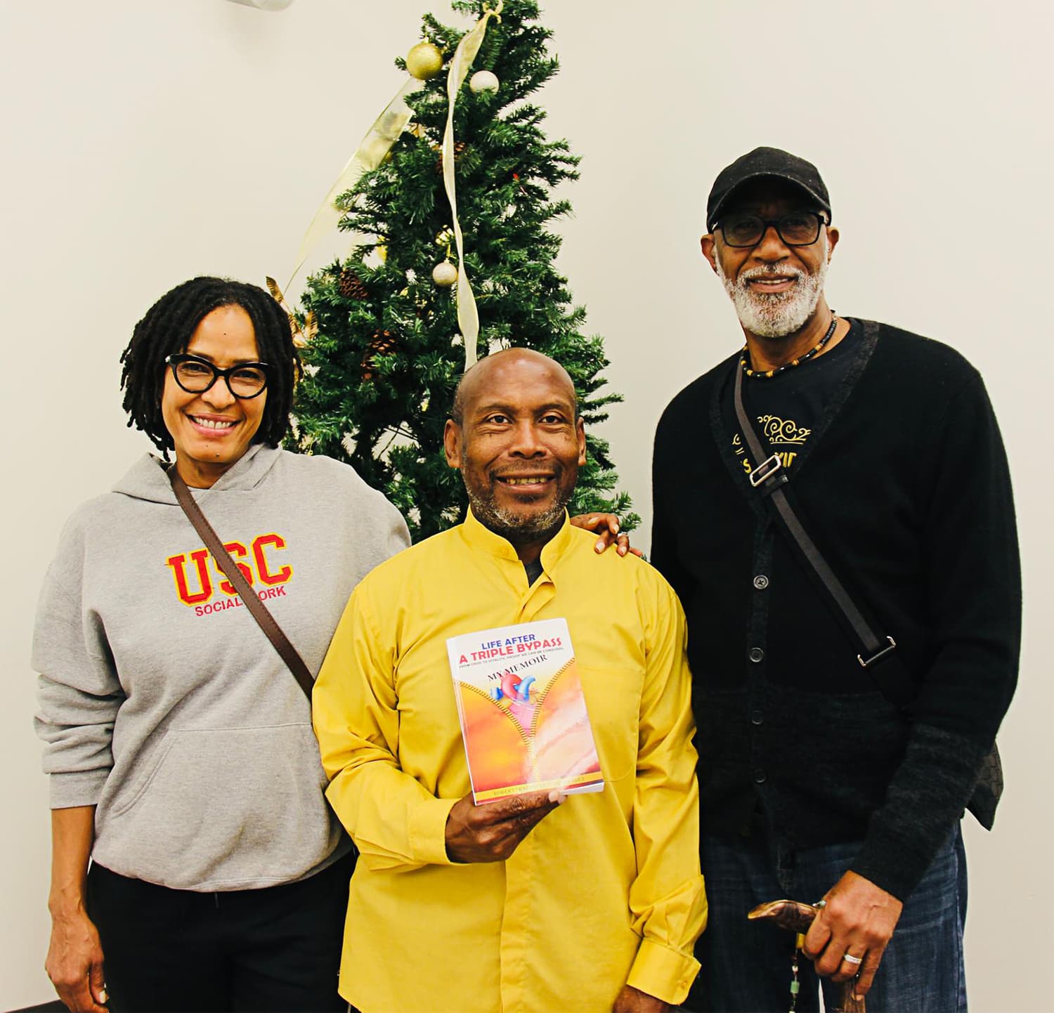 Reader holding Life After a Triple Bypass